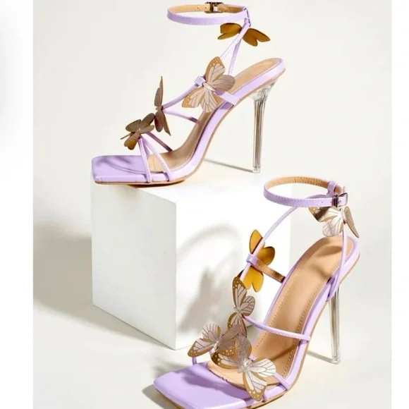 Butterfly stiletto heels